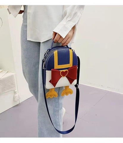 Cartoon Duck Bottom Base Drawstring Handbag Bag Handmade-BS00358-Veeddydropshipping