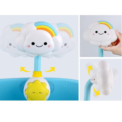 Baby Bath Toys Cloud Bathtub Showers Bathing Spouts Suckers Folding Faucet Children-TB00501-Veeddydropshipping