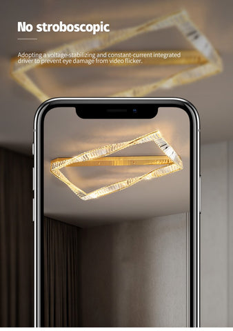 Ceiling Lamps Square Crystal Led Lights-TI00259-Veeddydropshipping