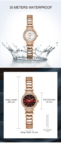 Luxury Waterproof Stainless Steel Bracelet Watch for Women,-JW01091-Veeddydropshipping