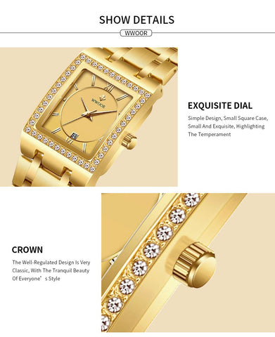 Luxury Watch Fashion Diamonds  Quartz Wristwatch-JW01044-Veeddydropshipping
