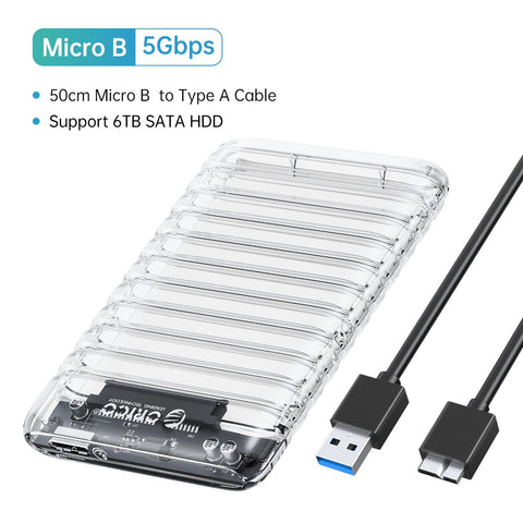 Transparent Case  External Hard Drive Case-CO00935-Veeddydropshipping