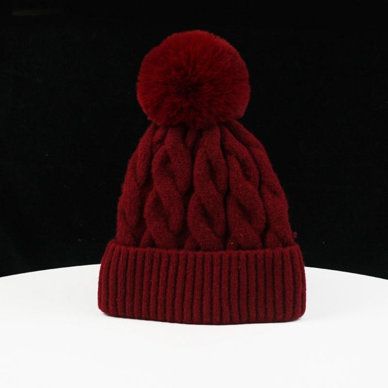 Warm Pompom Hat Autumn Winter Earflaps-Veeddydropshipping