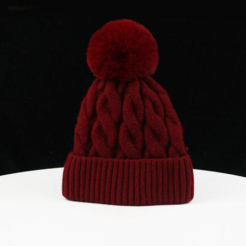 Warm Pompom Hat Autumn Winter Earflaps-Veeddydropshipping