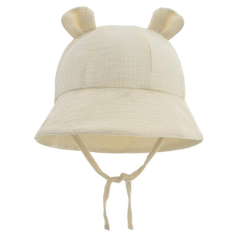 Spring Autumn Solid Color Soft Baby Bucket Hat Cotton Fisherman Hats Kids-TB00421-Veeddydropshipping