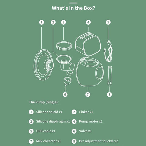 Portable Electric Breast Pump USB Chargable Silent Wearable-TB00659-Veeddydropshipping