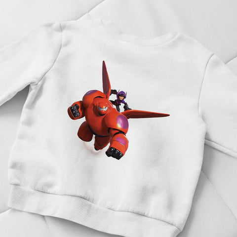 Cozy Simple Baymax Print Kids Boys Sweatshirt Disney Big Hero 6 Fashion-TB01358-Veeddydropshipping