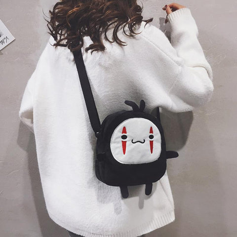 casual diagonal bag Harajuku girl plush shoulder bag wild-BS00394-Veeddydropshipping