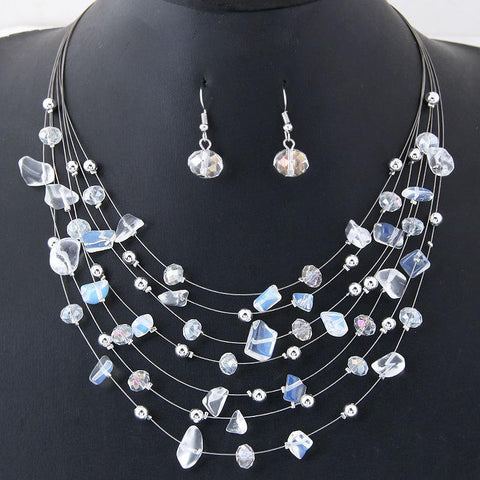 Bridal Wedding Women Charm  African Beads Jewelry Set  -JW00377-Veeddydropshipping