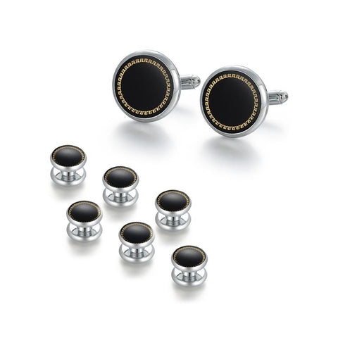 Studs Set Of 6 For Mens Luxury Man Shirt Cufflinks -JW01310-Veeddydropshipping