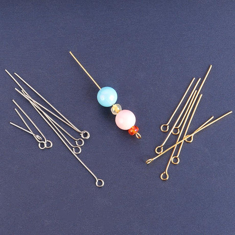 Stainless Steel Head pins Eye Pins Findings For Diy Jewelry-JW01559-Veeddydropshipping