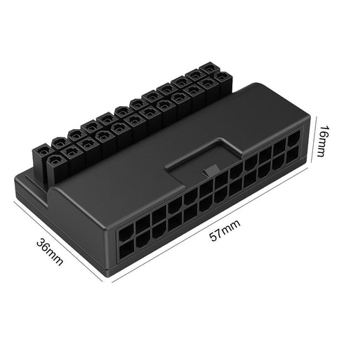 ATX 24 Pin to 90 Degree Power Plug Adapter 5V ARGB Mainboard Motherboard-CE00100-Veeddydropshipping