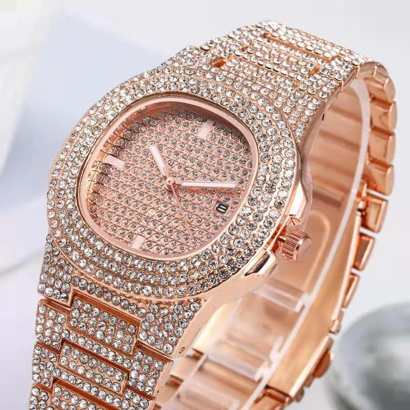 luxury fashion diamond Steel quartz watch Business Sports -JW01071-Veeddydropshipping
