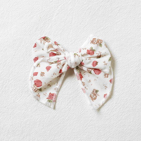 Baby Girl Floral Bow Hair Pin Bebe Hair Clips Head Pins Children Kids-TB00459-Veeddydropshipping