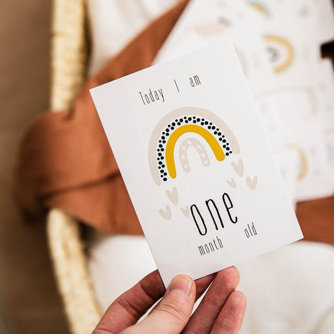 16Pc Baby Milestone Cards Month Sticker Baby Photography Milestone-TB00778-Veeddydropshipping