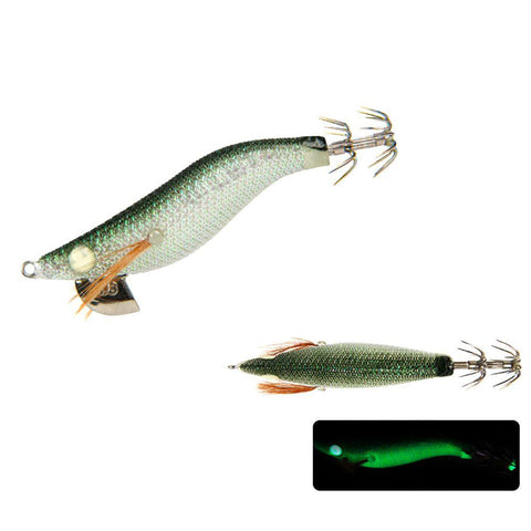 105mm 10g Fishing Lure Artificial Squid Hook Jigs Noctilucent Squid Cuttlefish -OS00522-Veeddydropshipping
