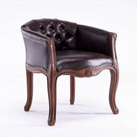 Sofa chair retro solid wood high-grade chair-HA01667-Veeddydropshipping