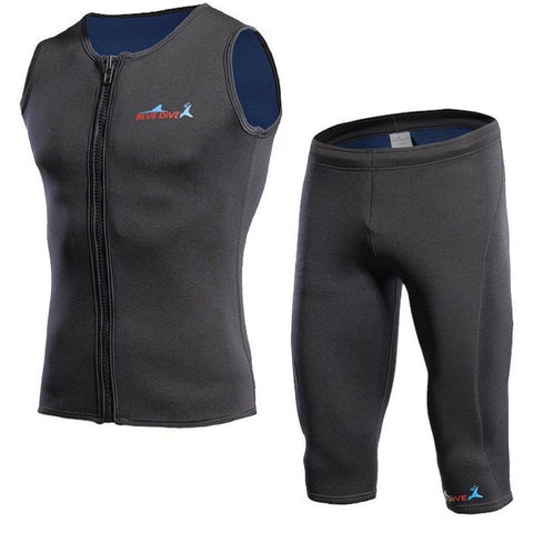 2mm Men Neoprene Sleeveless WetsuiSwim Vest  Jacket Shorts UV Protection -OS00243-Veeddydropshipping