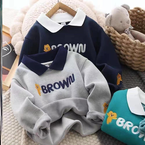 Boys Fleece-Lined Thickened Cotton Jacket Children-Veeddydropshipping