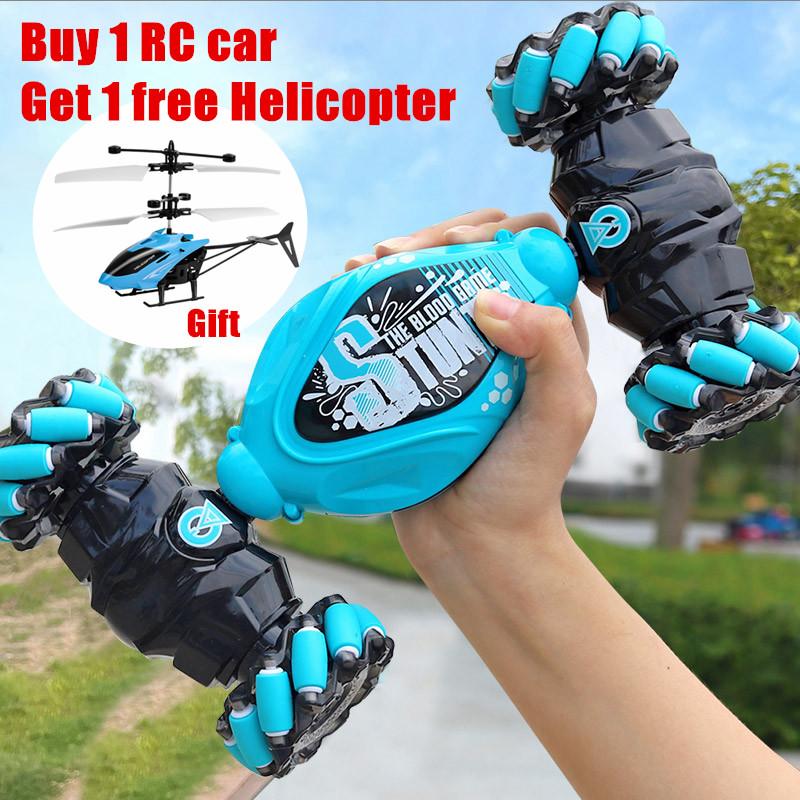 RC Car 4x4 Remote Control Cart Stunt Gesture Sensing 1/12 RC Drift Car With LED-TB01440-Veeddydropshipping