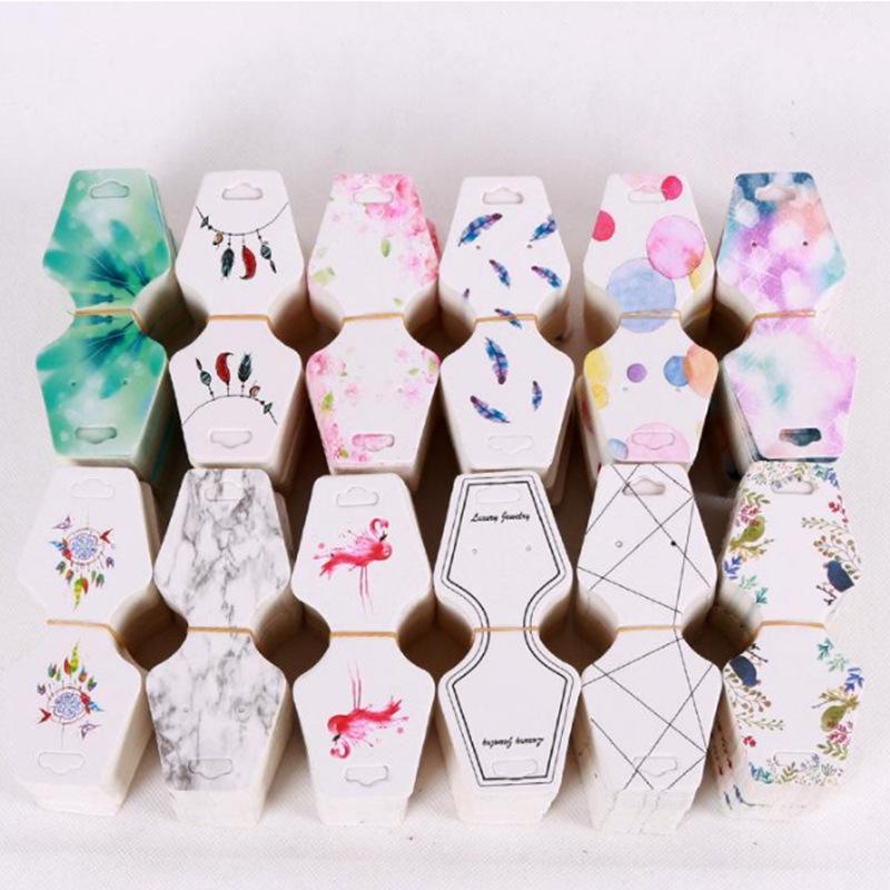 50pcs Kraft Paper Card Jewelry Hanging Display Cards -JW01676-Veeddydropshipping
