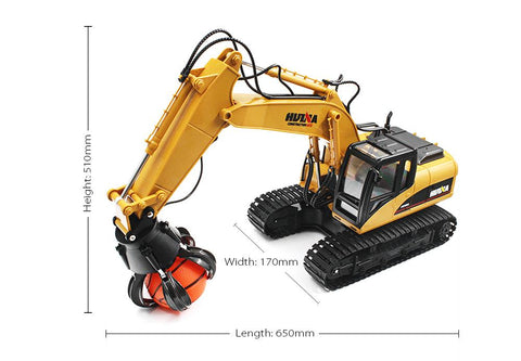 1:14 2.4G RC Alloy Ball Grabber Engineering Truck RTR 680-Degree Rotation/Movable-TB01449-Veeddydropshipping
