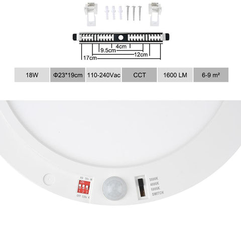 Led Ceiling Light PIR Motion Sensor-TI00299-Veeddydropshipping