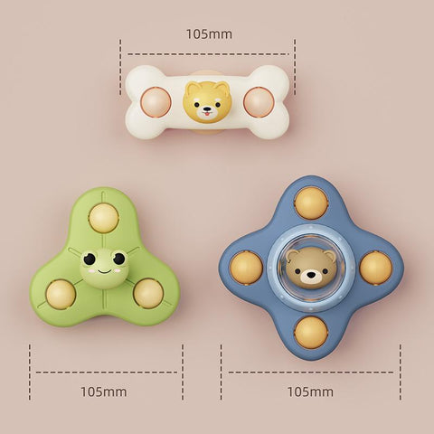 Montessori Baby Bath Toys For Boy Children Bathing Sucker Spinner Suction Cup Toy-TB00497-Veeddydropshipping