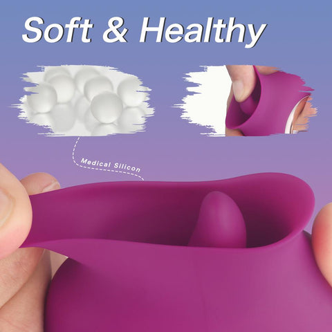 Vibrator for Women G-Spot Licking Dildo Clit Nipple Stimulator Oral Tongue Pussy -BH01177-Veeddydropshipping