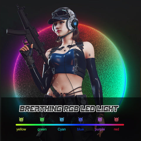 Professional Gaming Wired  Headphone with Mic LED Backlight-Veeddydropshipping