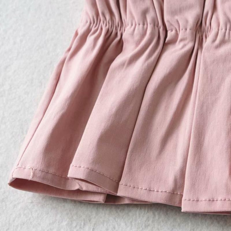 Women Sexy Solid Cropped Tank Top Vintage Backless Pleated-Veeddydropshipping