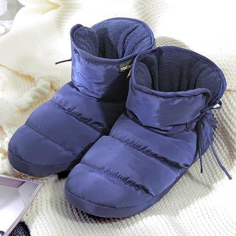 Indoor Silent Soft Sole Men Home Casual Shoes Thickened Down-cotton-BS01137-Veeddydropshipping