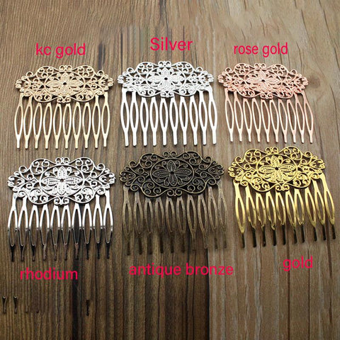 2pcs 10 teeth Hair Combs Hair Accessories For Bride -JW00542-Veeddydropshipping