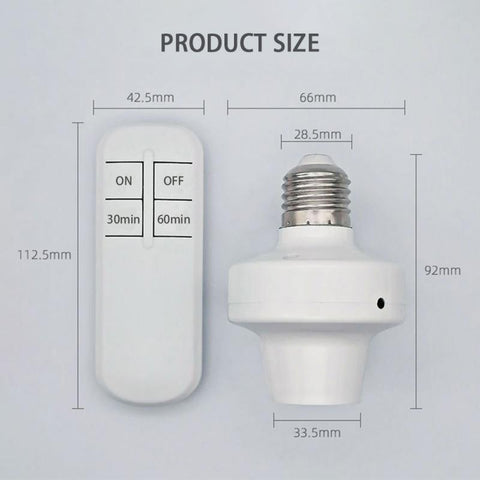 COURI E26 / E27 Wireless Smart Remote Control Light Lamp Base -CE00771-Veeddydropshipping