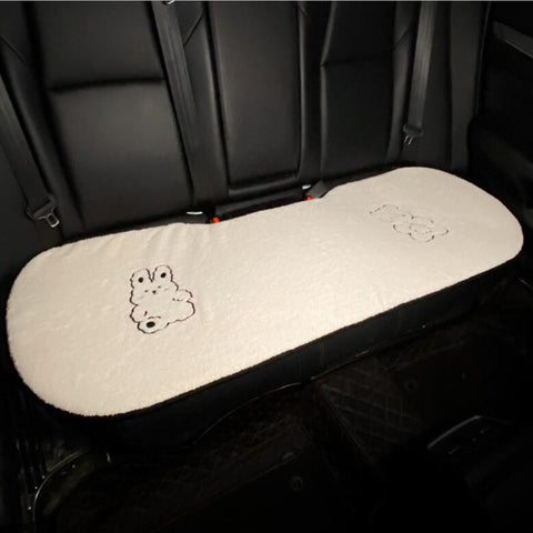 Four Seasons Ins Cute Lamb wool Seat Cover Three-piece-AM01528-Veeddydropshipping