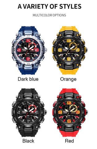 Luxury Watches Men Dual Display Watch Waterproof Men Wristwatch -JW00785-Veeddydropshipping