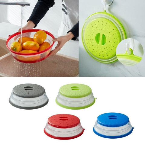 Vented Collapsible Microwave Proof Food Plate Cover-HA01144-Veeddydropshipping