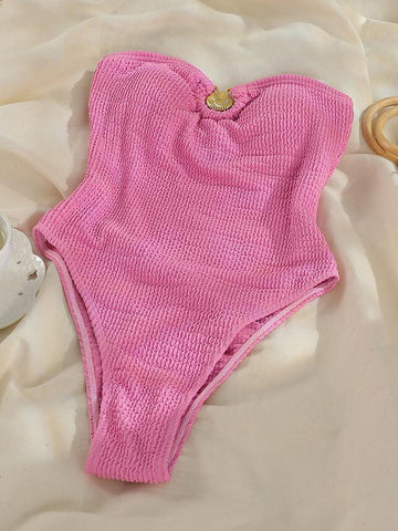 Shell Designer Swimsuit Bandeau One Piece Suits Sexy Bathing Suit Swimwear -OS00175-Veeddydropshipping
