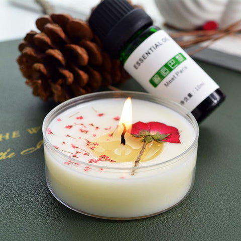 Lasting Scented Soy Candles Dried Flower Fragrance Candle-HA00387-Veeddydropshipping