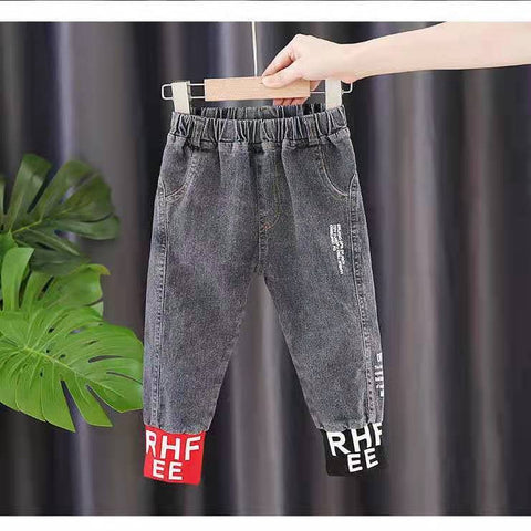 Autumn Spring Black Jeans for Boys Denim Trousers  Baby Boys-TB01286-Veeddydropshipping