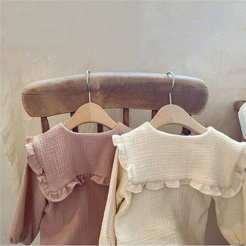 Spring Summer Romper Baby Boy Girl Clothes Set 0-24M Baby Cotton Linen-TB00340-Veeddydropshipping