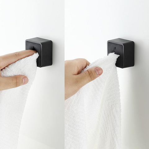 Self-adhesive Punch Free Towel Plug Holder Wall Mounted Bathroom -CE00647-Veeddydropshipping