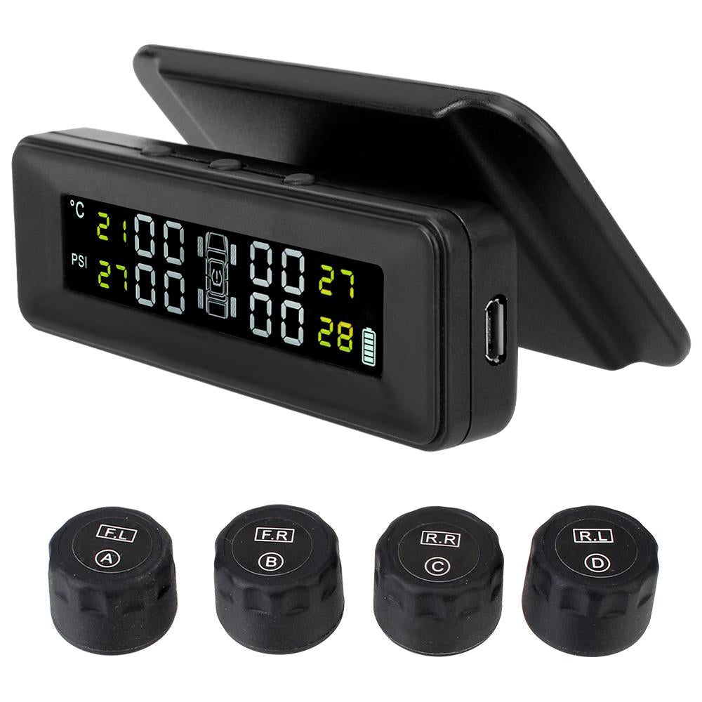 Tire Pressure Monitoring System Air Leak Alarm With 4 External Sensors-AM00590-Veeddydropshipping