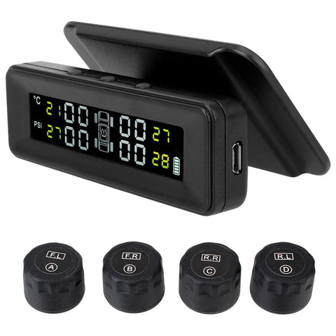 Tire Pressure Monitoring System Air Leak Alarm With 4 External Sensors-AM00590-Veeddydropshipping