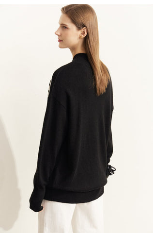 Spring Sweater for Women Vneck Full Sleeve-Veeddydropshipping