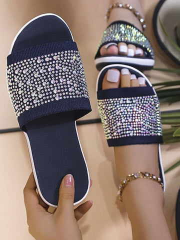 Women Shoes Fashion Rhinestones Breathable Wedge-BS01156-Veeddydropshipping