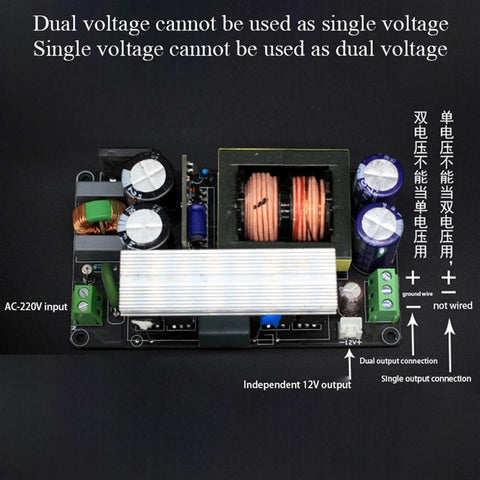 600w LLC Power Amplifier Switching Power Supply Board Single Double -CE00815-Veeddydropshipping