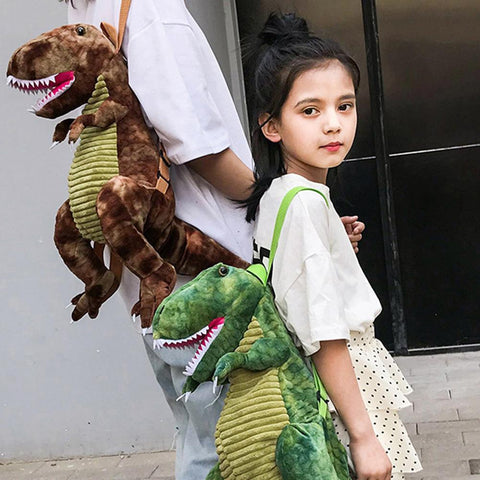 Children Dianosaur Backpacks Kids Doll Plush Bag 3D Dinosaur Baby-TB00025-Veeddydropshipping