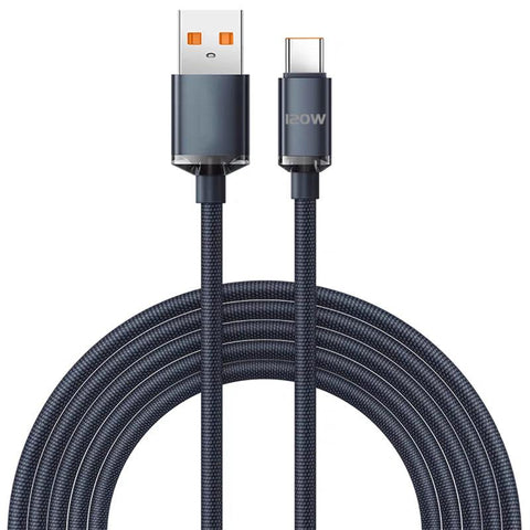 120W USB Type C Cable Fast Charging For Huawei P50 por Xiaomi 13 OPPO Samsung W23 Realme USB C-PA00009-Veeddydropshipping