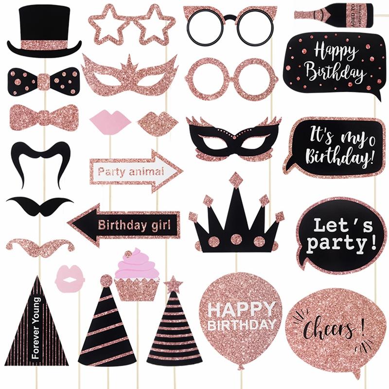 Photo Booth Props Funny Masks Hat Mustache-HA00631-Veeddydropshipping